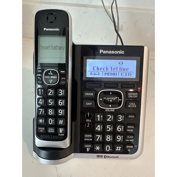 Panasonic KX-TG885SK Link2Cell Bluetooth Cordless Phone System 5 Handsets - Picture 7 of 10